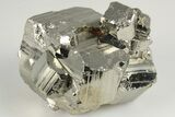 2.1" Gleaming, Striated Pyrite Crystal Cluster - Peru - #202942-1